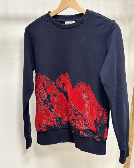 Mikina dětská Moncler Enfant modrá